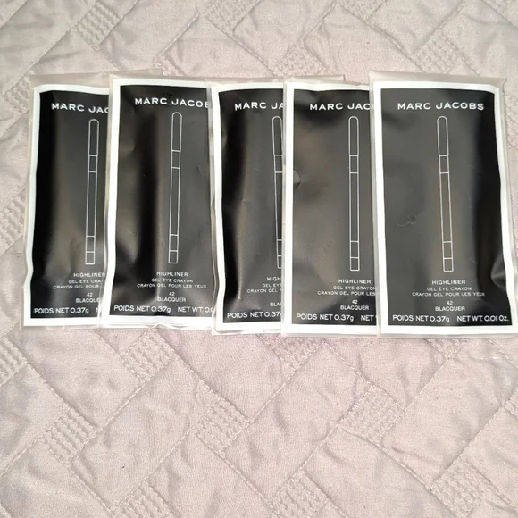 MARC JACOBS 5 PACK Highliner Gel Eye Crayon 42 Blacquer Black - Picture 1 of 2